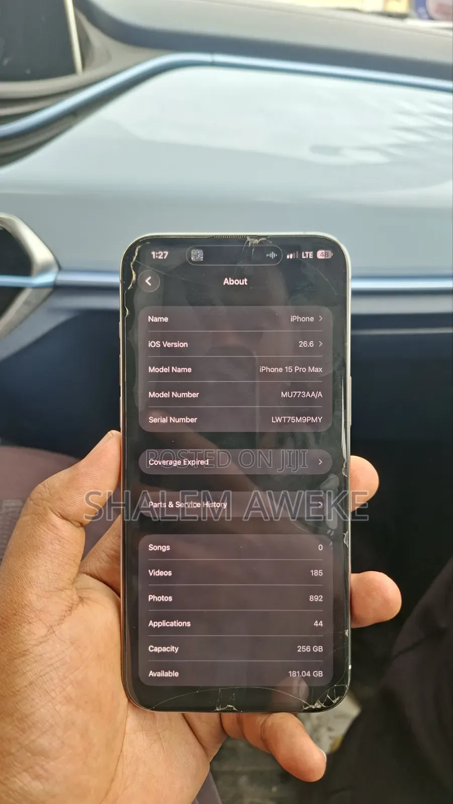 Apple iPhone 15 Pro Max 256 GB Silver