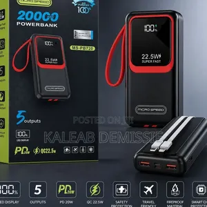 MICRO SPEED 20,000mAh Power Bank