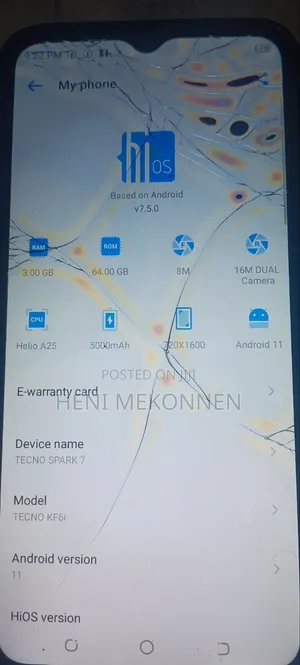 Tecno Spark 7 64 GB Blue