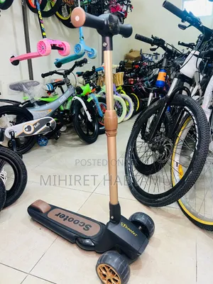 ለልጆችዎ ንቁ ተሳትፎ እና አስደሳች የጨዋታ ጊዜ የሚሆን ውብ እና ጠንካራ ስኩተር ቀረበሎታል Scooter