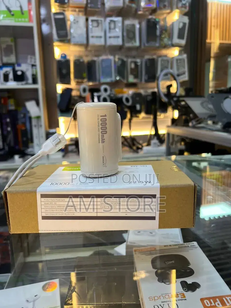 RUGGA'S 10000mAh Capsule Power Bank (Mini Size)