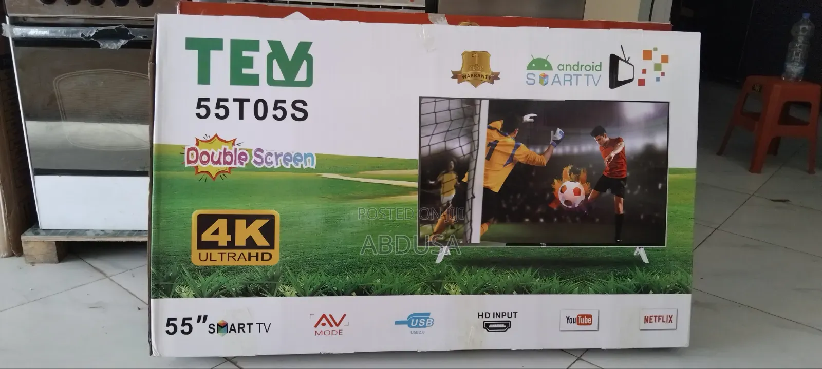 TV Smart Double Sccren 55inc TRAHD በተመጣጣኝ ዋጋ ገብቷል