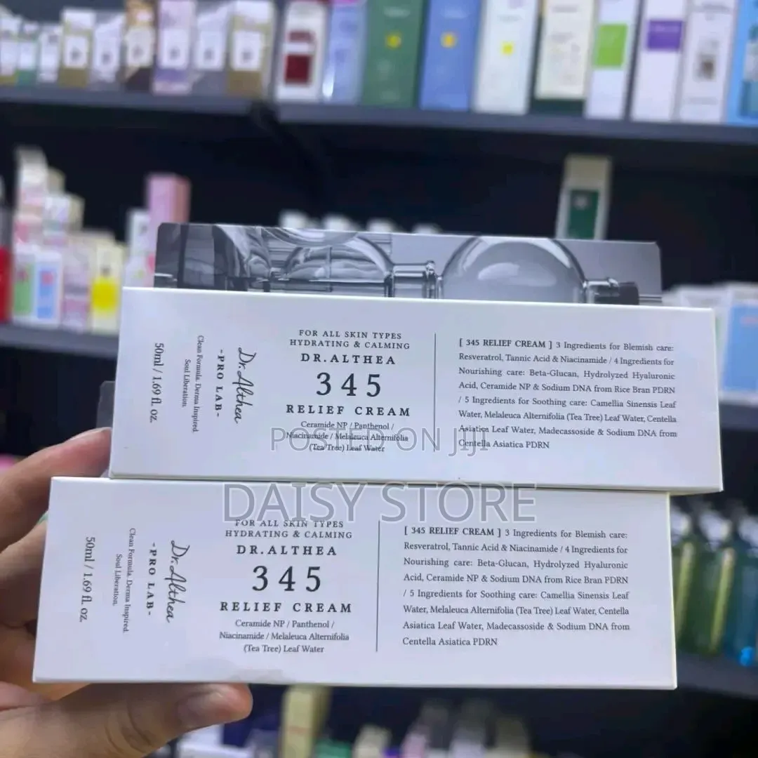 ኦሪጅናል Dr. Althea 345 Relief Cream (50ml) - ለብጉር ለጠቋቆረ ቦታ ማጥፊያ