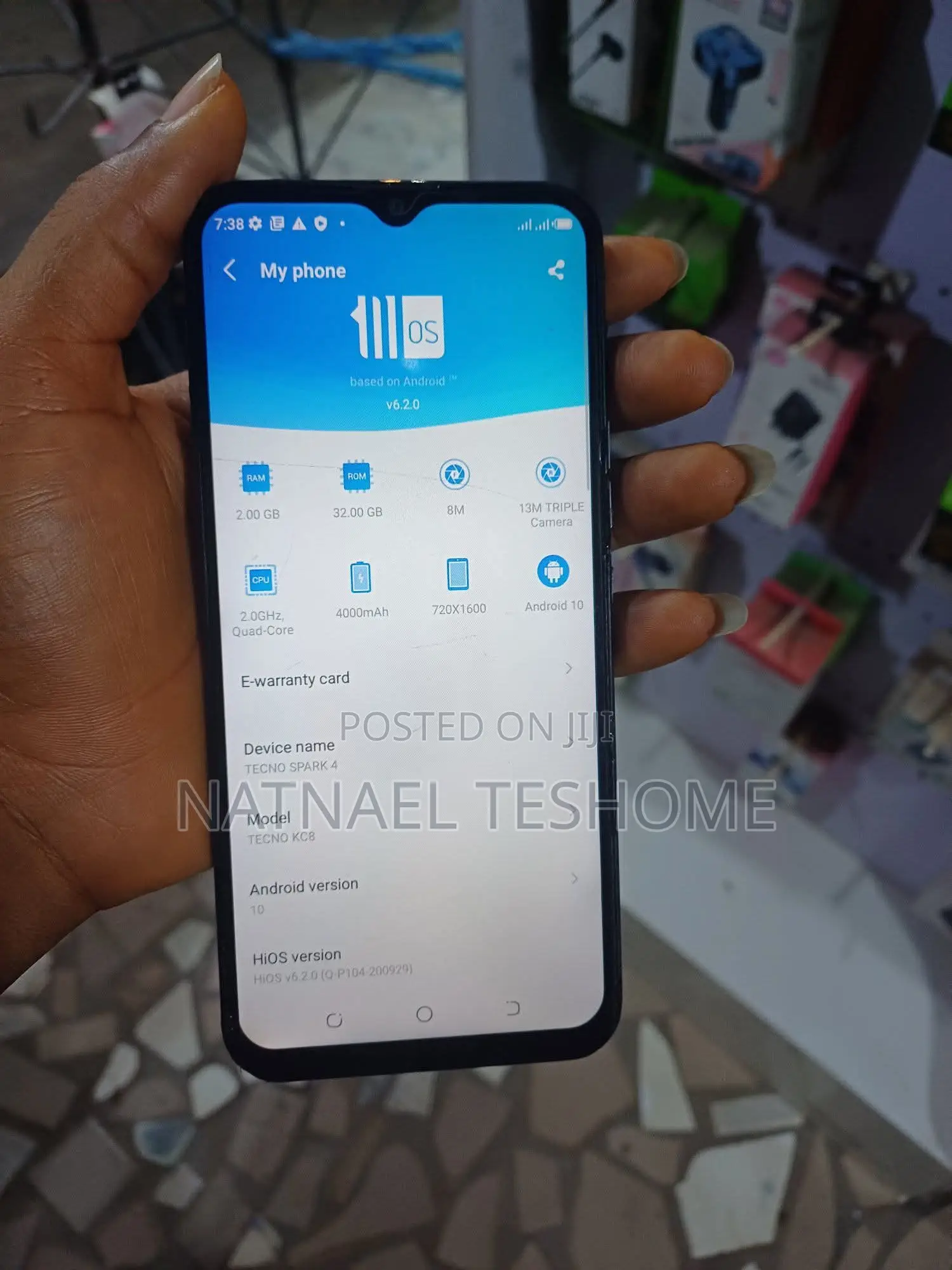 Tecno Spark 4 32 GB Blue