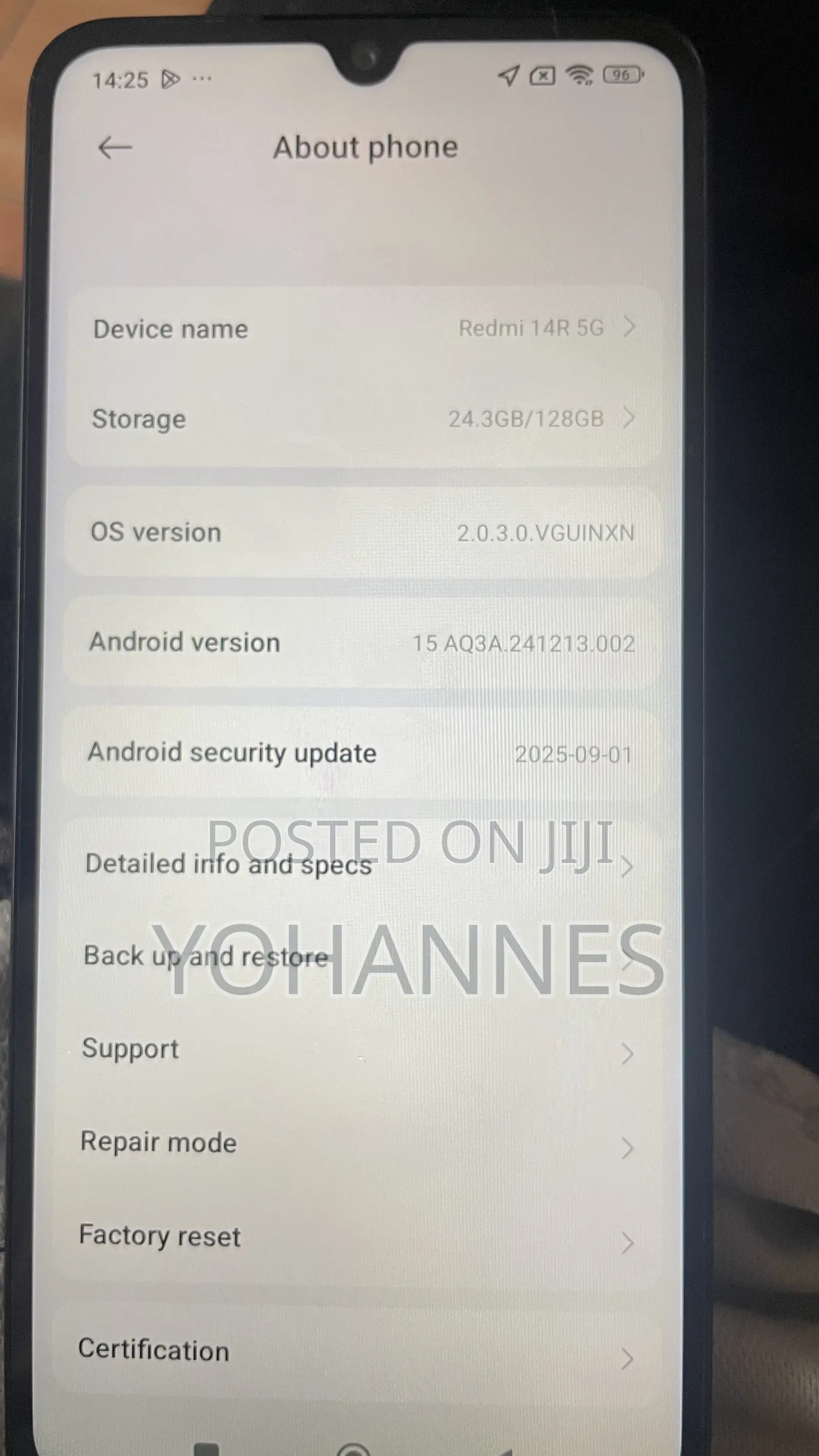 New Xiaomi Redmi 14R 128 GB Black