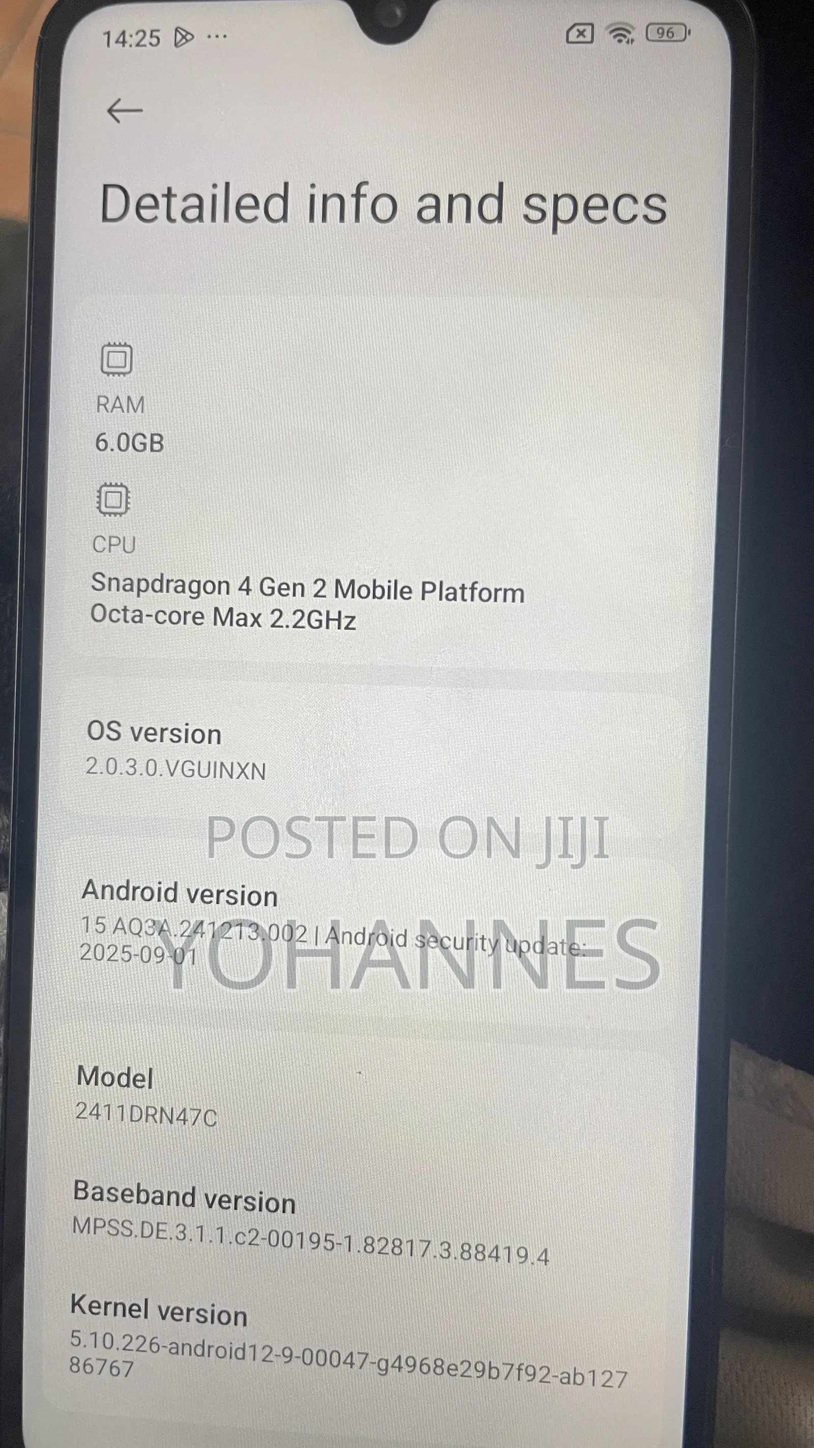 New Xiaomi Redmi 14R 128 GB Black