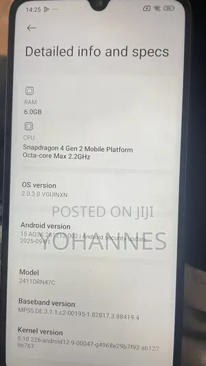New Xiaomi Redmi 14R 128 GB Black