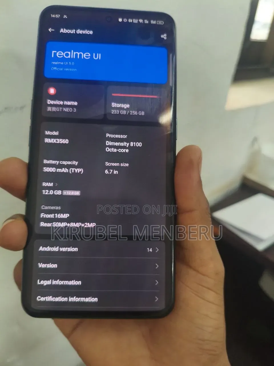 Realme GT Neo 3 256 GB Black