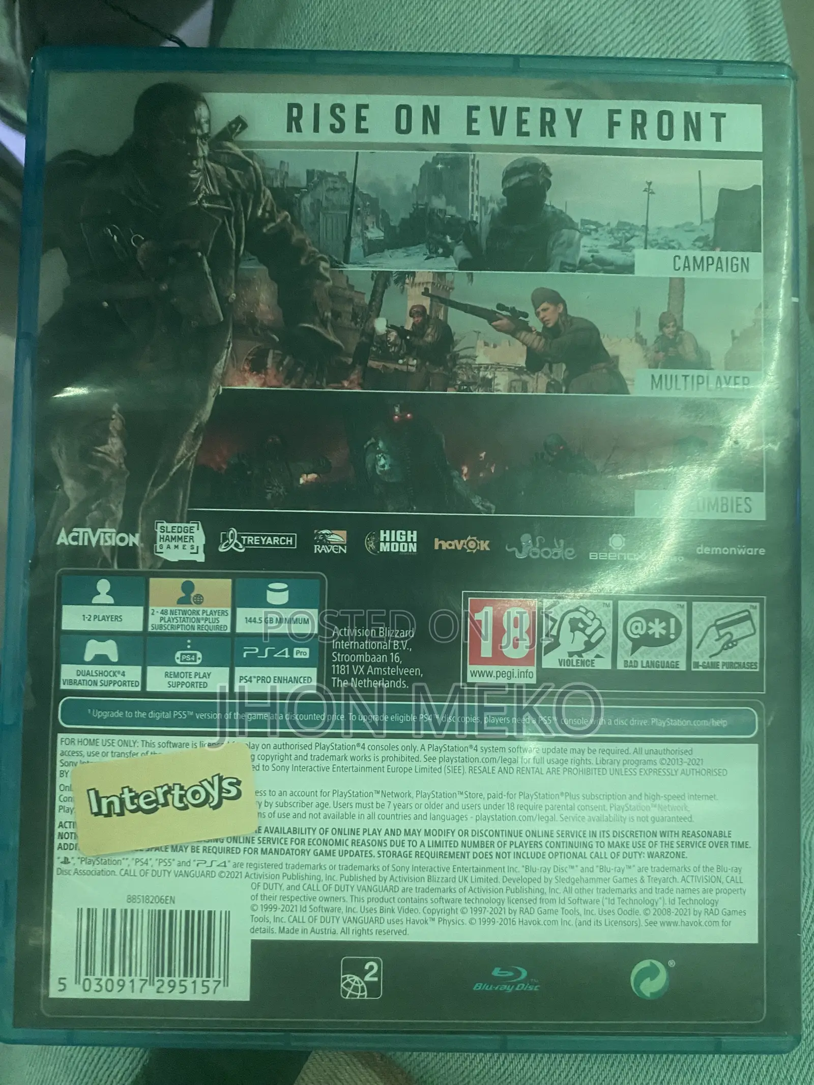 Call of Duty Vanguard Ps4 Cd