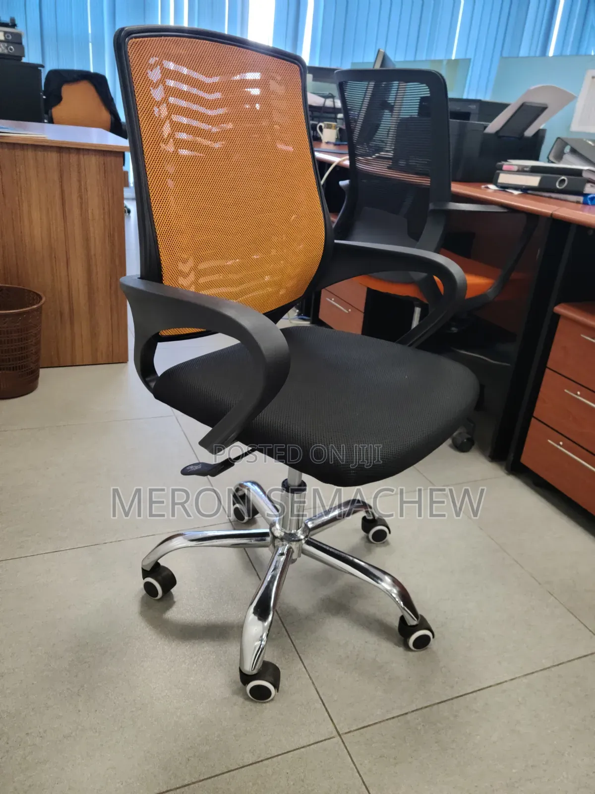 Office Table, Chair and Mobile Pedestal
