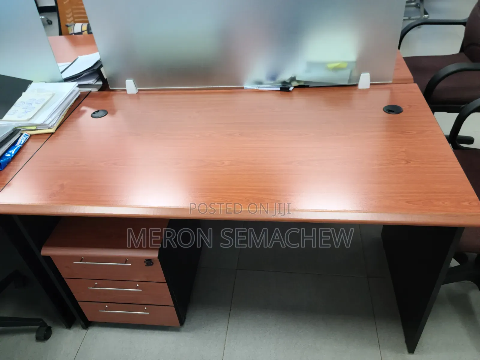 Office Table, Chair and Mobile Pedestal