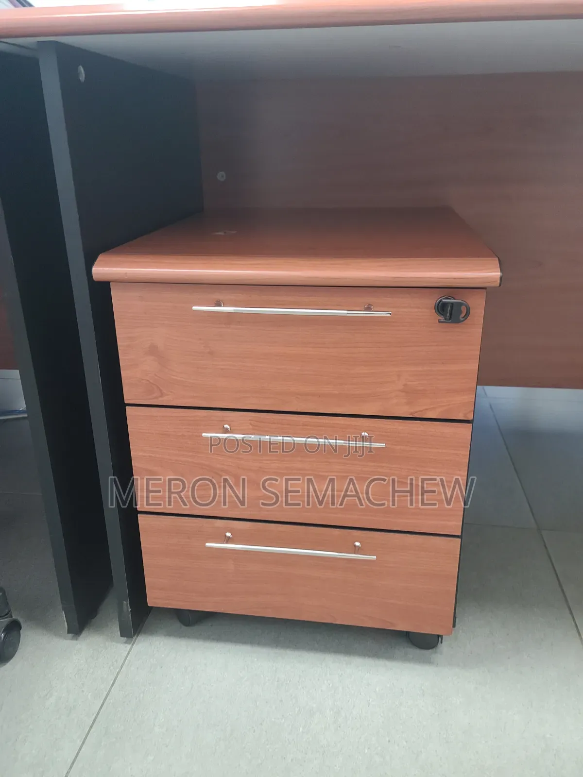 Office Table, Chair and Mobile Pedestal