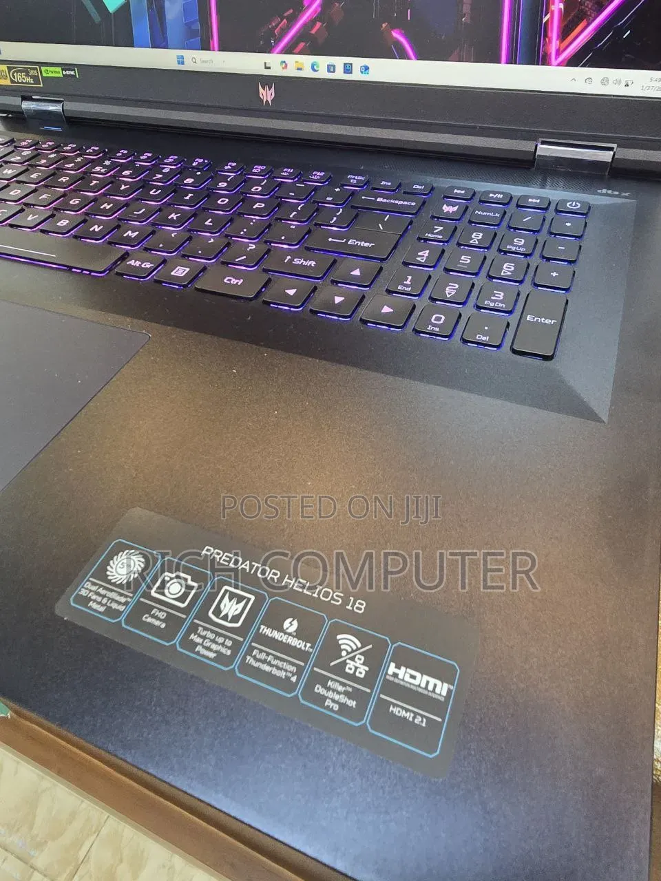 New Laptop Acer Predator Helios Neo 16 16GB Intel Core i7 SSD 1T