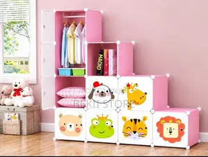 Plastic Metal Cubic Cloth Cabinet