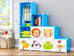 Plastic Metal Cubic Cloth Cabinet