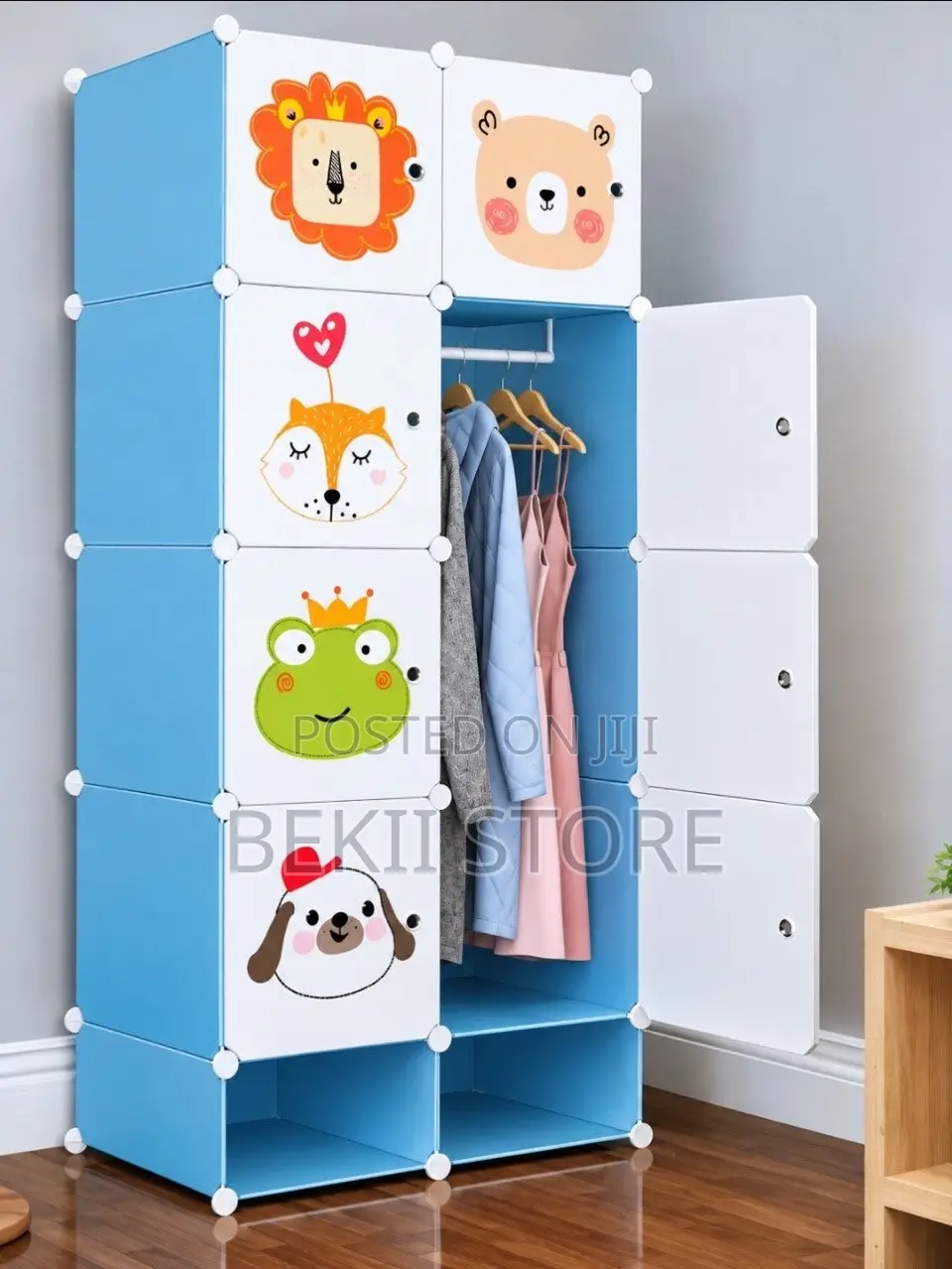 Plastic Metal Cubic Cloth Cabinet