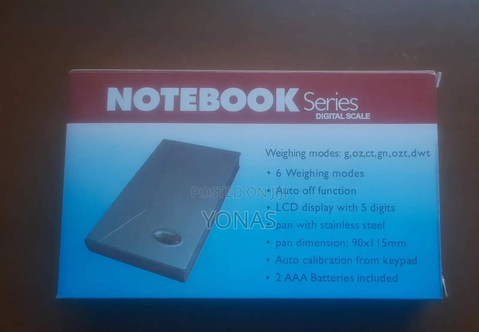 Notebook Digital Scale