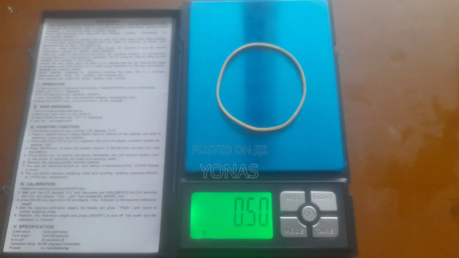 Notebook Digital Scale