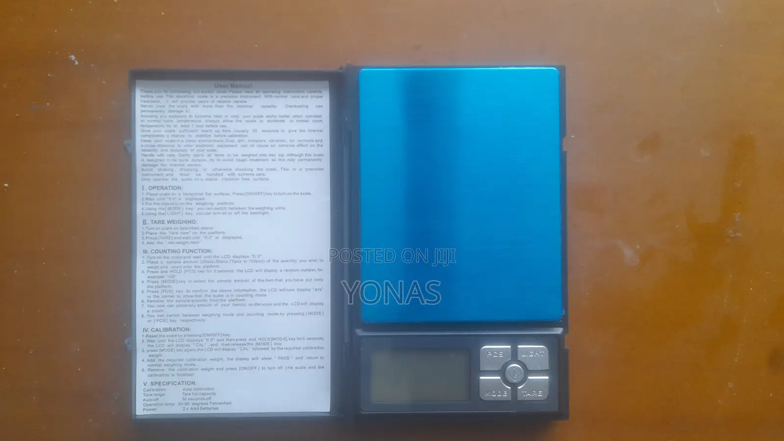 Notebook Digital Scale