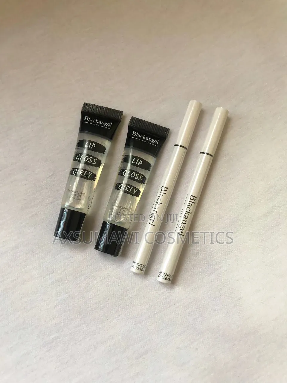 Black Angel Eyeliner and Lipgloss