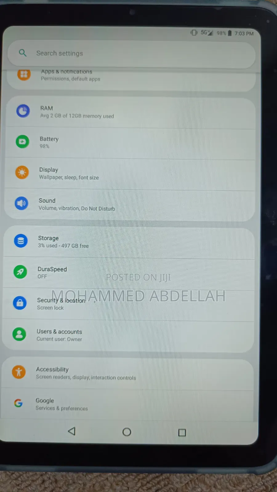 Oteeto TAB 18 512 GB Blue