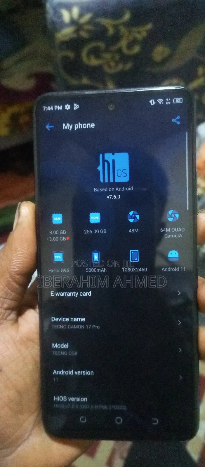 New Tecno Camon 17 Pro 256 GB Black