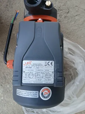 ፐshows a LEO Single-Phase Peripheral Water Pump With a 2 HP (1.5 kW)