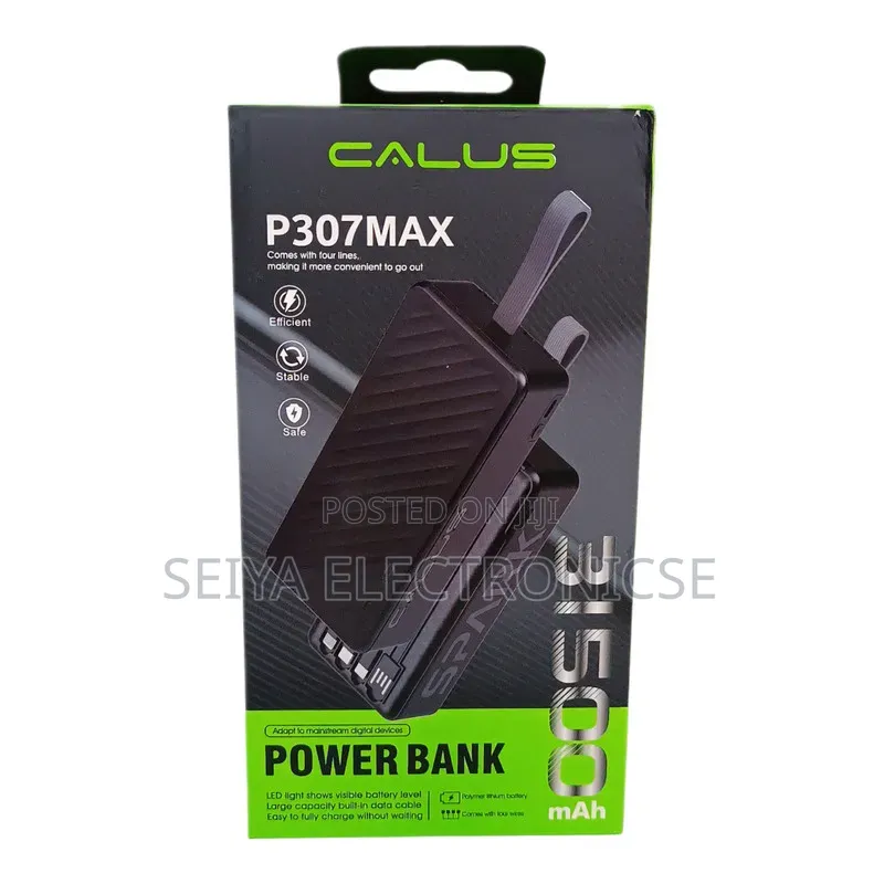 CALUS Power Bank 31,500 Mah Fast-Charging 22.5W 
# Flashlight