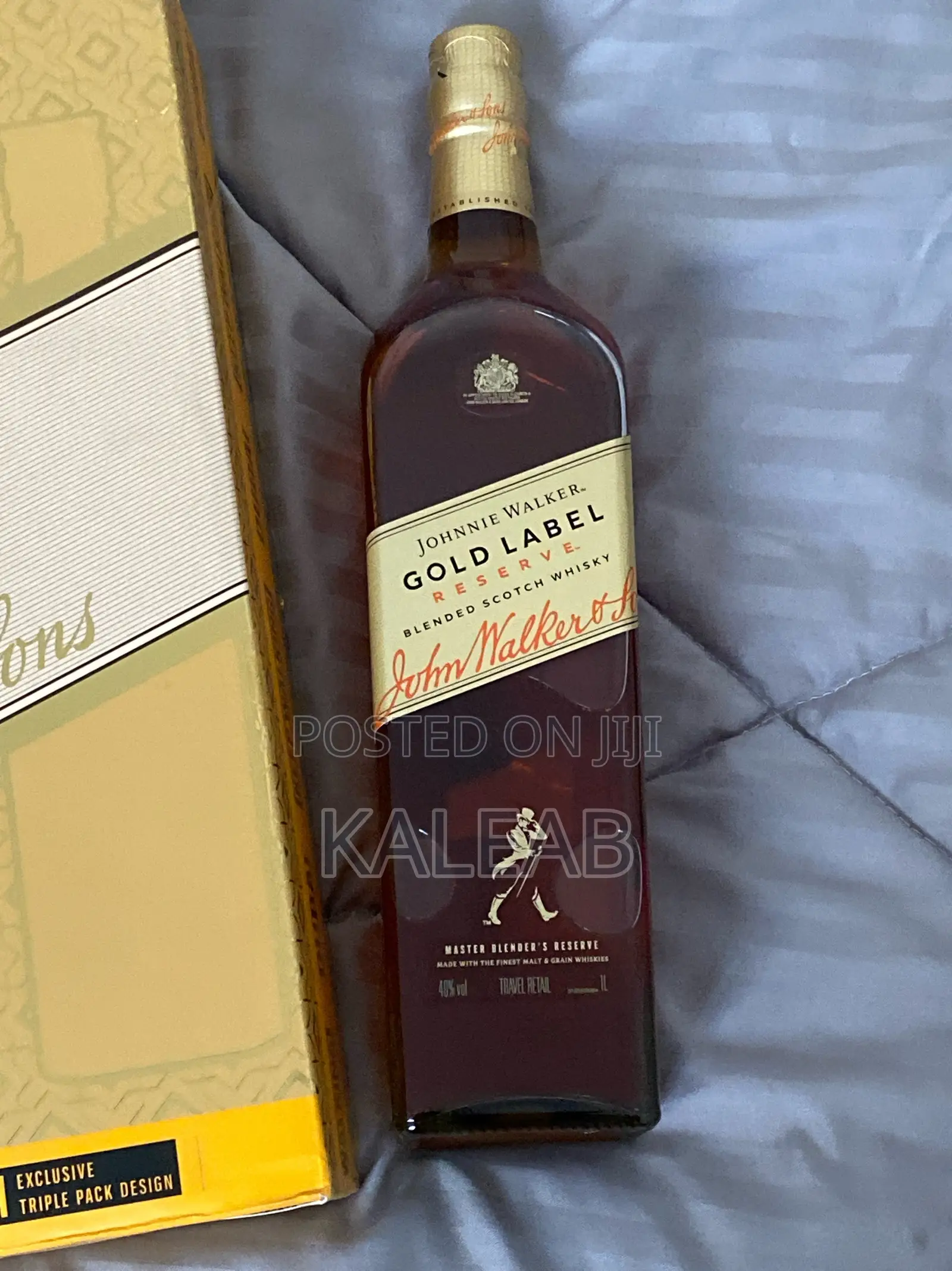 Jhonnie Walker Gold Label Whiskey 3×1L Bottles