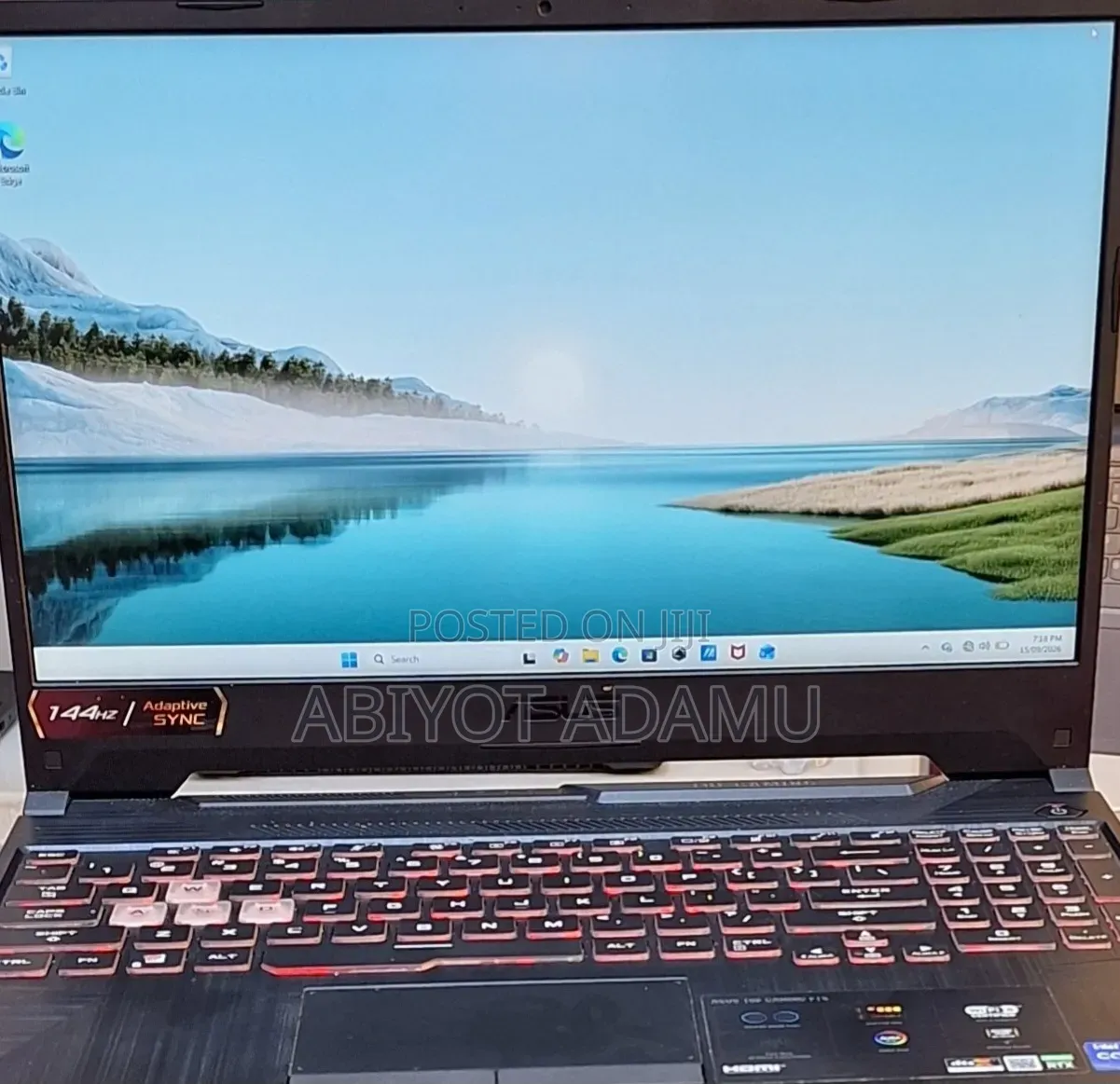 New Laptop Asus TUF Gaming A15 16GB Intel Core i5 SSD 512GB