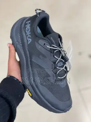 Hoka X Vibram X Goretex Black Comfortable Sneakers