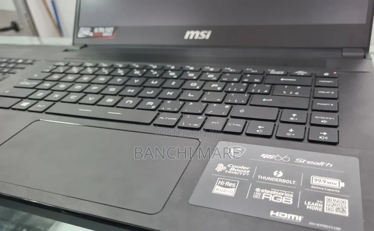 New Laptop MSI GS66 Stealth 10UE 16GB Intel Core i7 SSD 512GB