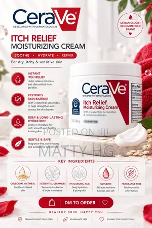 Cerave Itch Relief Moisturizing Cream