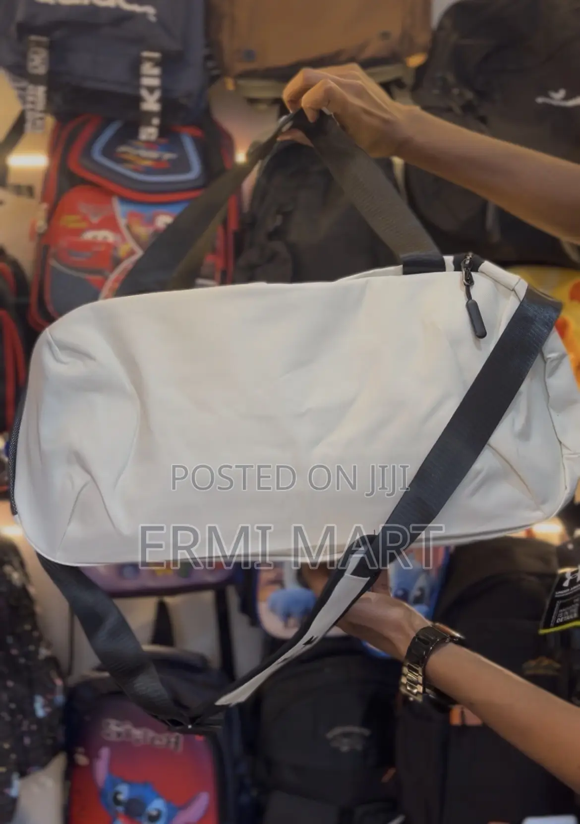 White Under Armour Storm Gym Bag