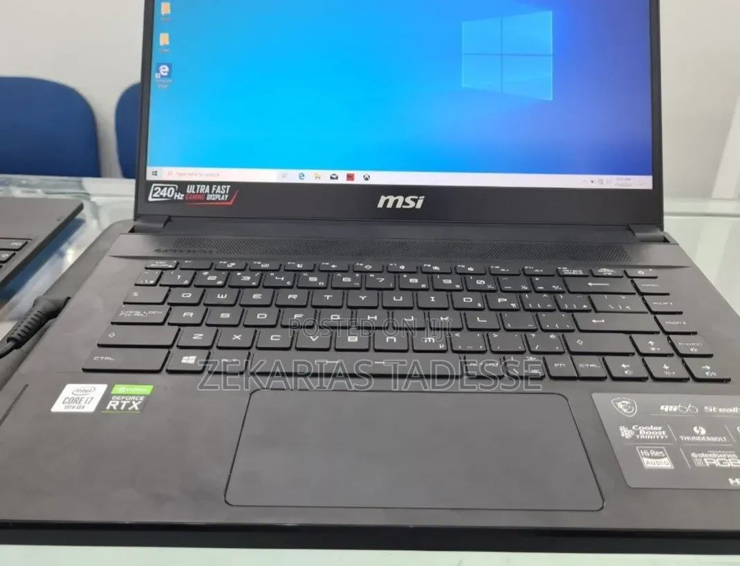New Laptop MSI GS66 Stealth 10SGS 16GB Intel Core i7 SSD 512GB