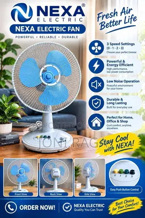 Fan – Ventilator | 5 Wings | Strong Silent