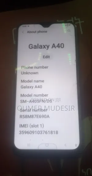 Samsung Galaxy A40 64 GB White