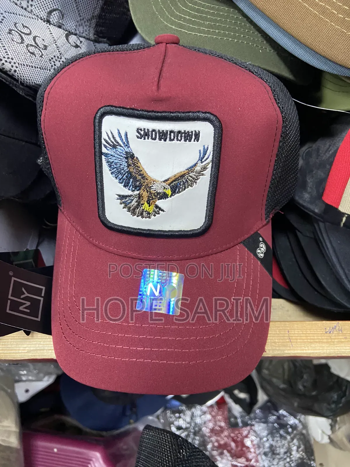 "SHOWDOWN" Eagle Patch Trucker Cap