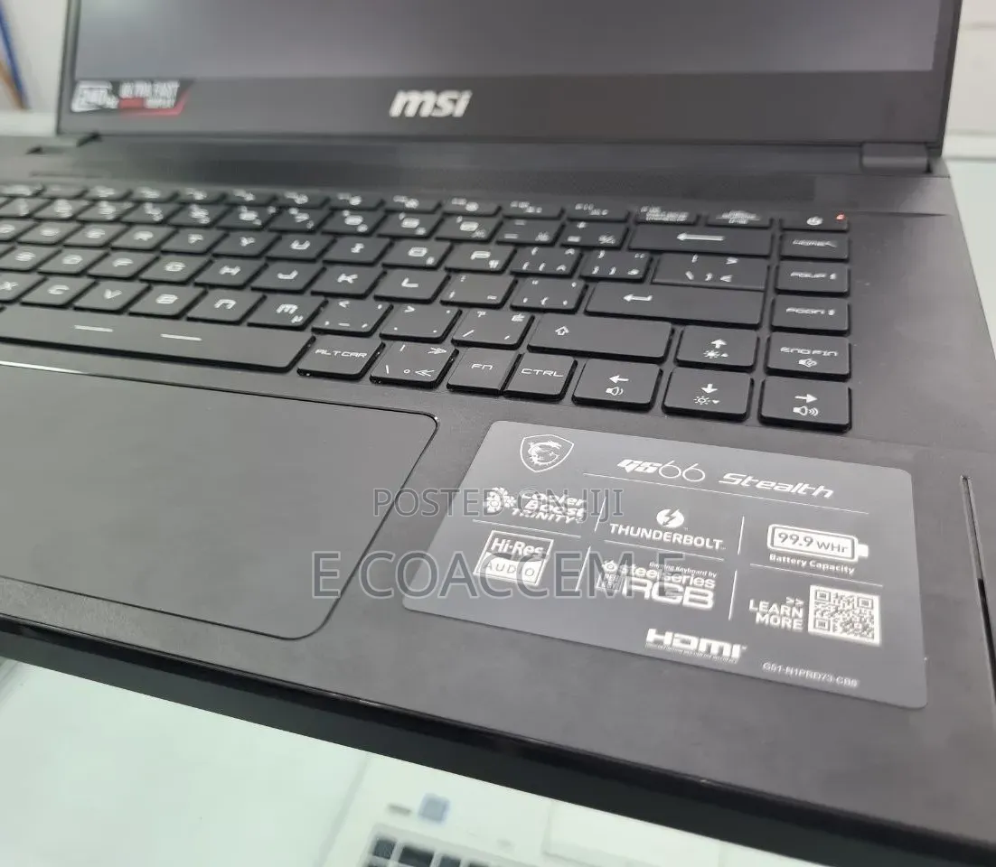 New Laptop MSI 16GB Intel Core i7 SSD 512GB
