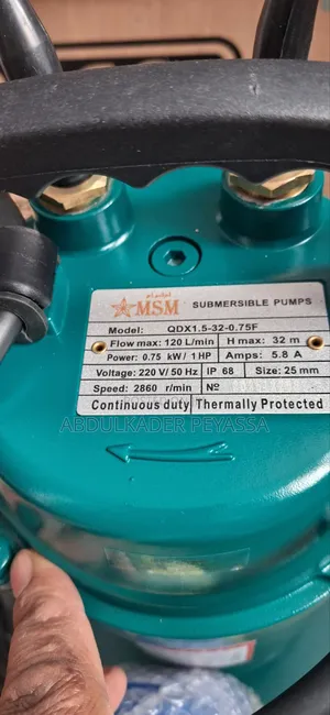 MSM Sumersible Pump 1hp