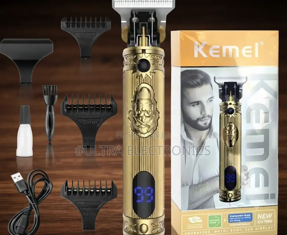 Kemei Professional Hair Trimmer – አሪፍ የፀጉር መቁረጫ Kemei Professional