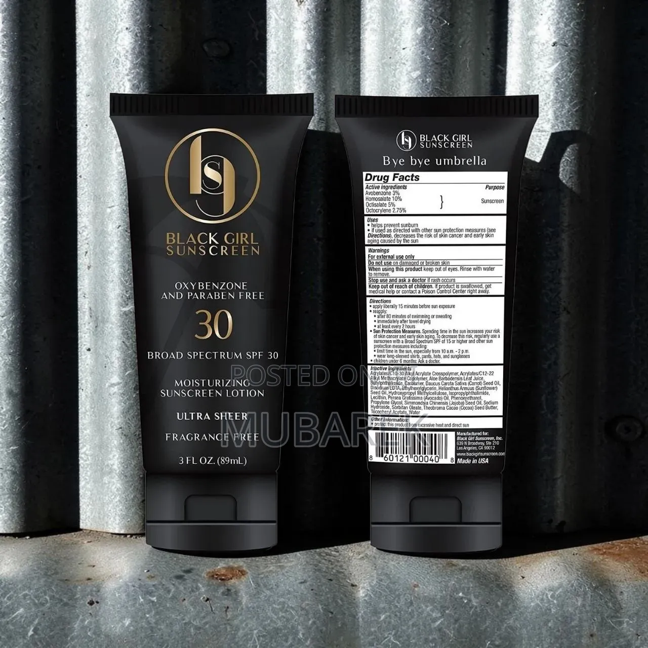 Clean, Fragrance-Free SPF 30 Sunscreen Tube