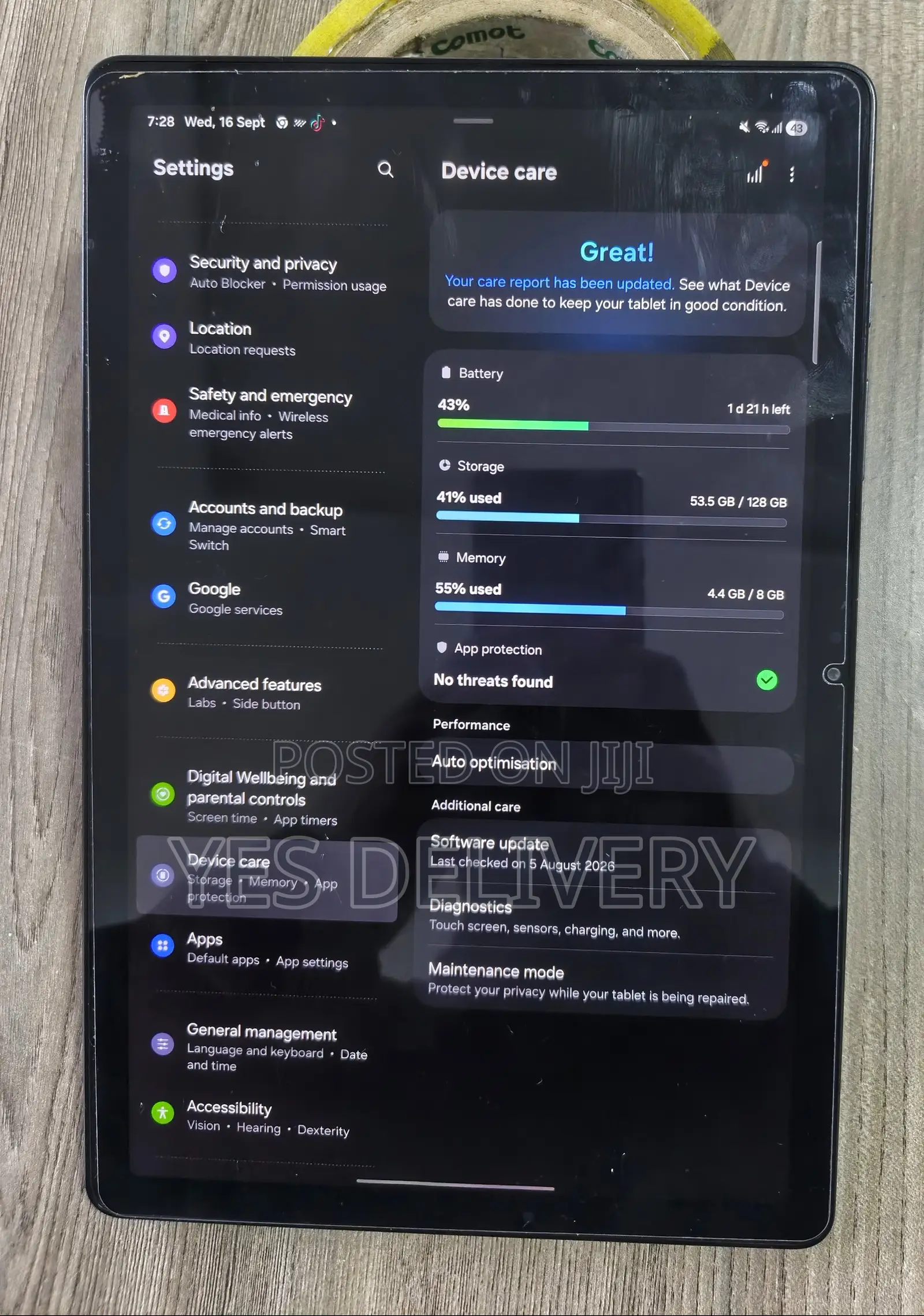 Samsung Galaxy Tab A9+ 128 GB Black