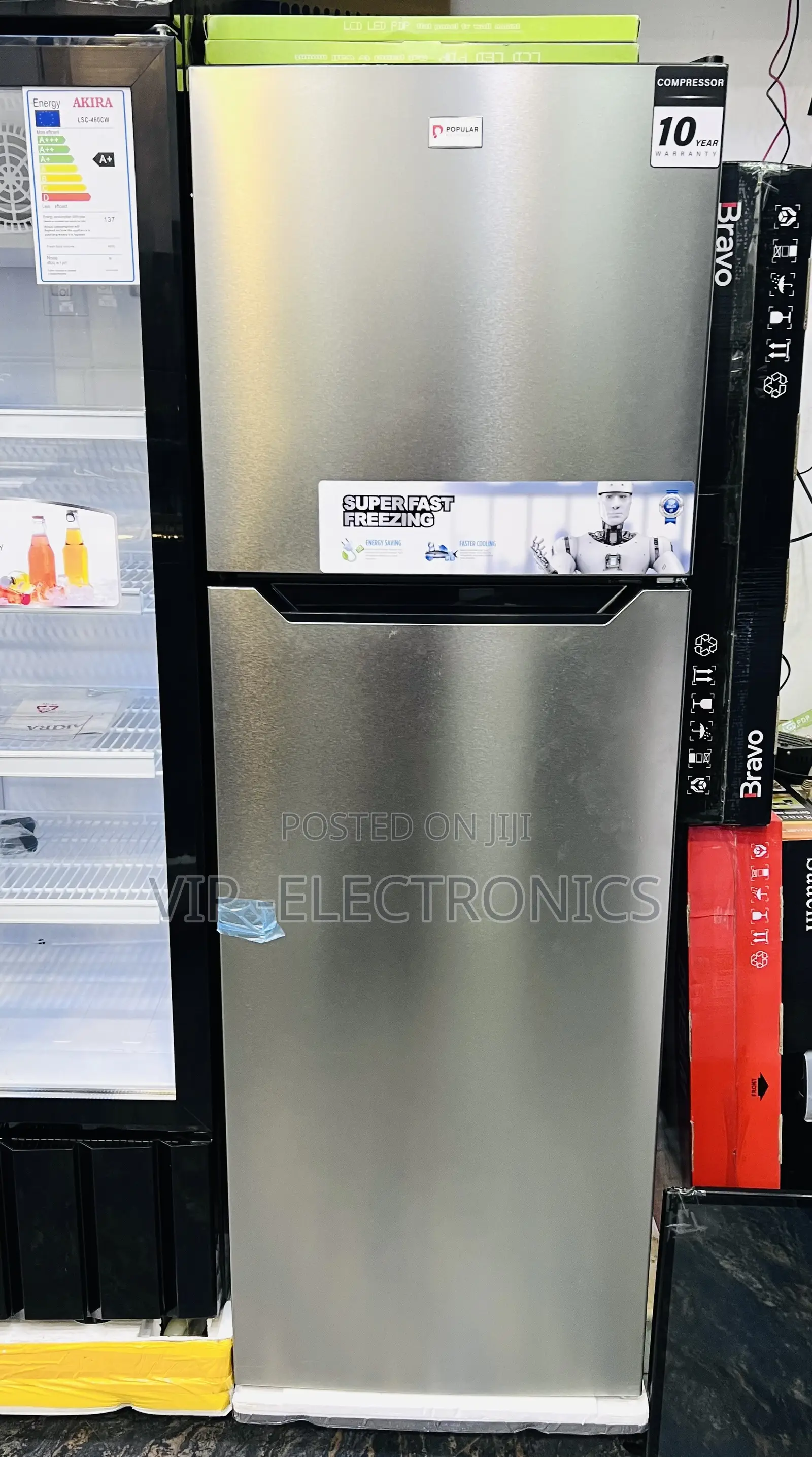POPULAR Refrigerator 450 Fan System Powerful Super Fast Freezing