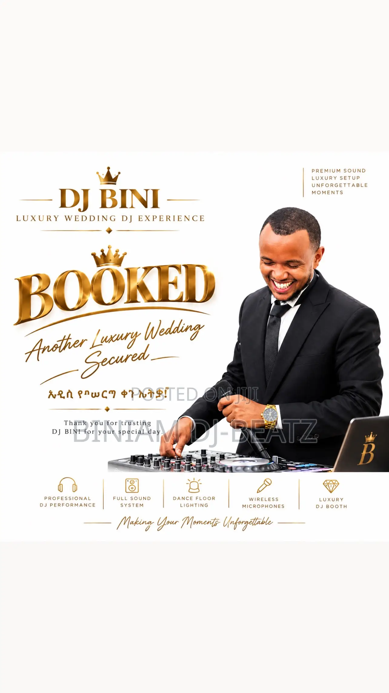 Dj Bini for Your Wedding