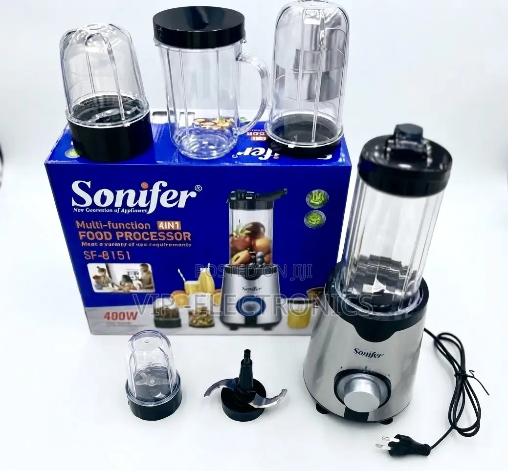 Sonifer Blander 4-in-1 Food Processor and Blender System (400W)