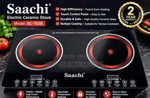 Saachi Electric Ceramic Stove Double Burner/ Infrared Cooker Original