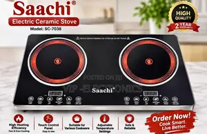 Saachi Electric Ceramic Stove Double Burner/ Infrared Cooker Original