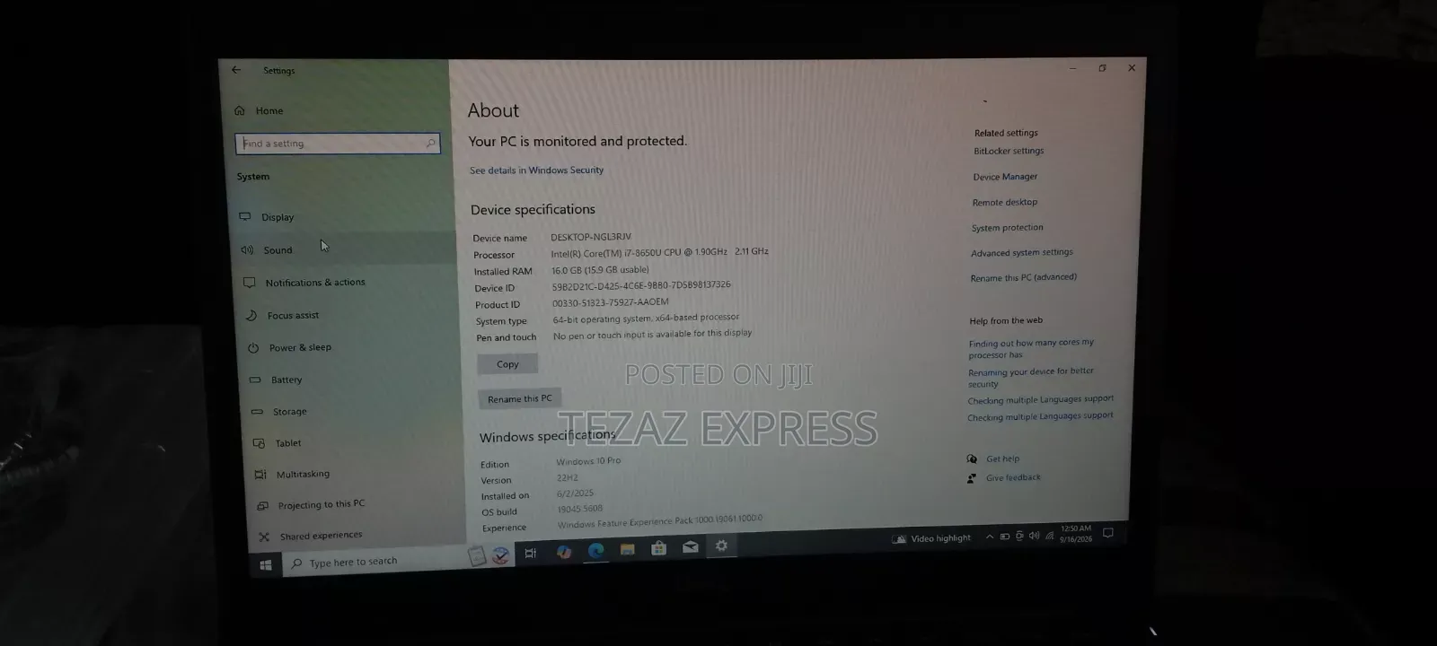 New Laptop Dell Latitude 7490 16GB Intel Core i7 HDD+SSD 512GB
