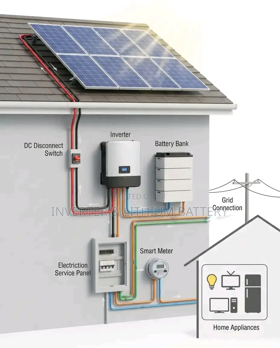1kw Inverter Lithium Battery Solar Panel